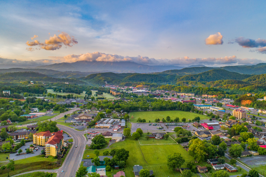 Rural small town iStock photo Appalachia sunset