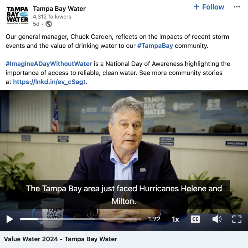 Imagine a Day Without Water 2024 Tampa Bay Water