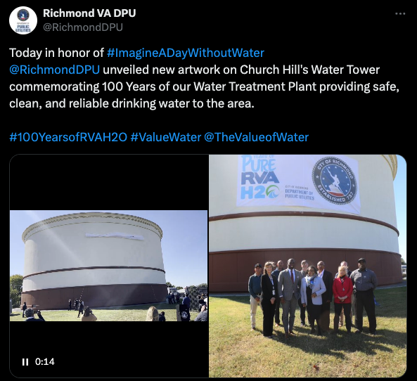 Imagine a Day Without Water 2024 Richmond DPU mural