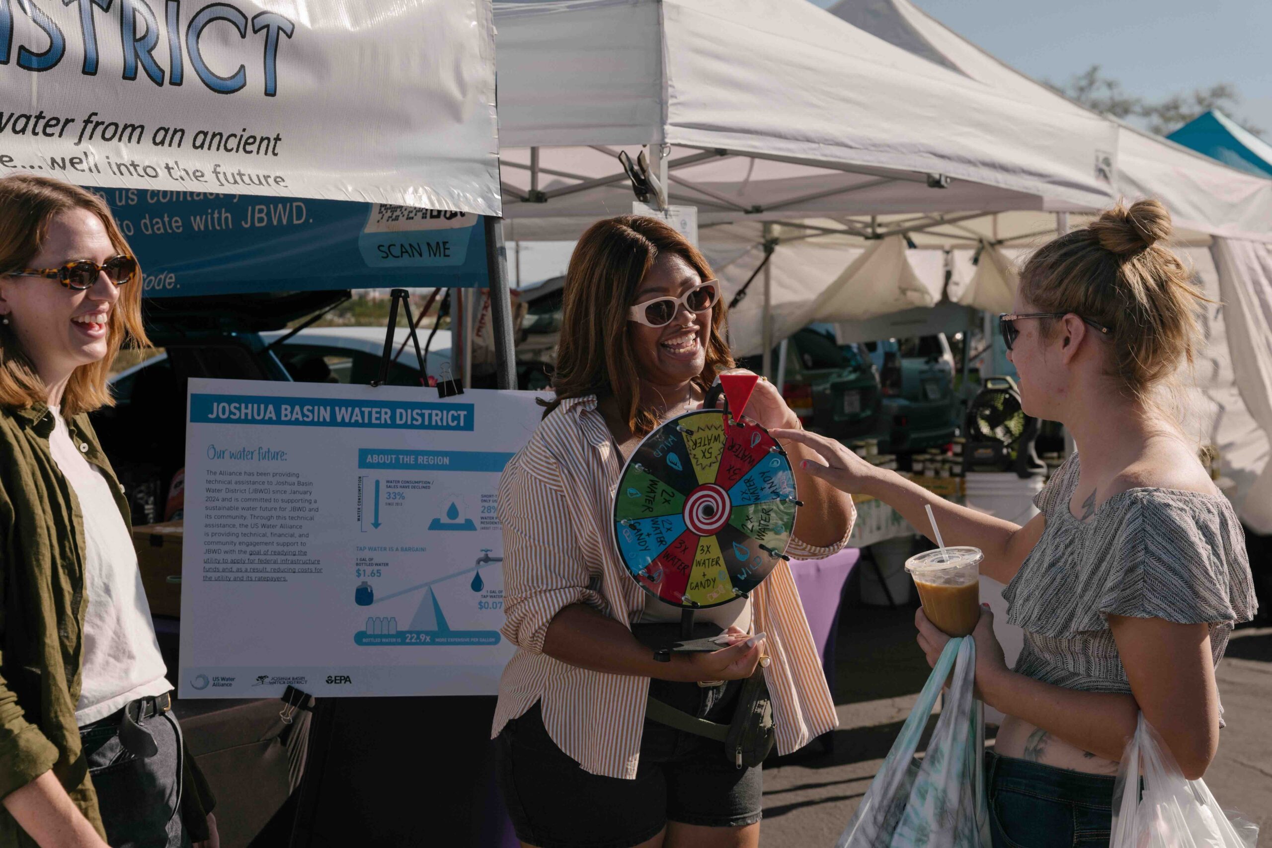 Activity booth outside